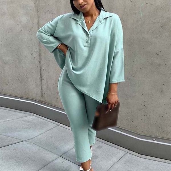 2 piece set casual loose t shirt and pants cropped trousers streetwear asymmetric button up green apricot outfits sets 220315, White
2 piece set casual loose t shirt and pants cropped trousers streetwear asymmetric button up green apricot outfits sets 220315, White