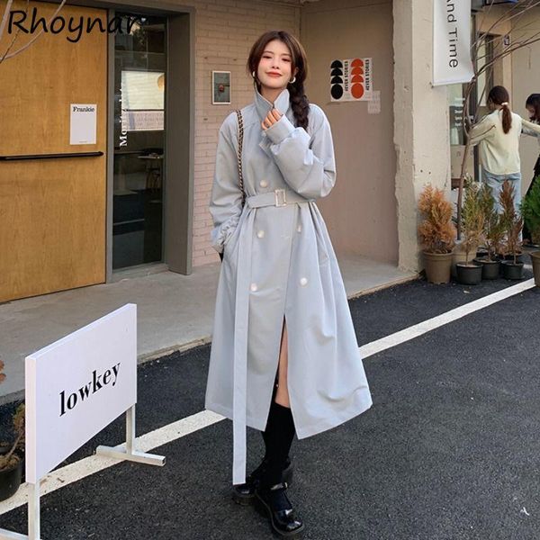 women's trench coats women solid double breasted long sleeve classic outwear elegant teenagers loose all-match korean style female ins, Tan;black
women's trench coats women solid double breasted long sleeve classic outwear elegant teenagers loose all-match korean style female ins, Tan;black