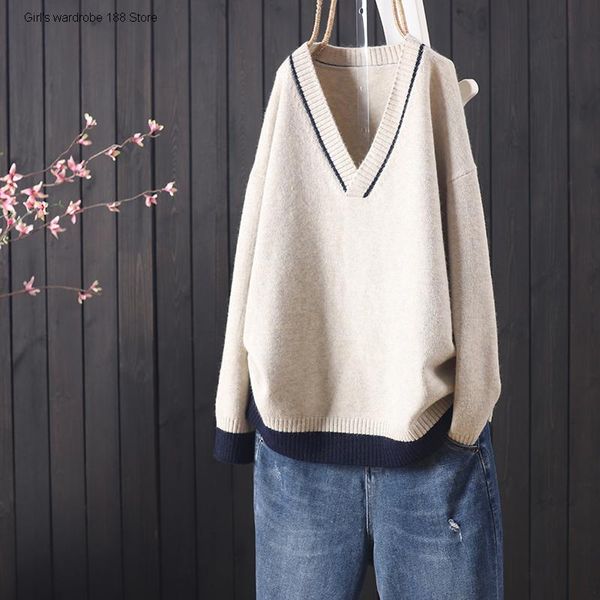 women's sweaters catkins autumn loose solid color long sleeve pullover sweater for wear, White;black
women's sweaters catkins autumn loose solid color long sleeve pullover sweater for wear, White;black