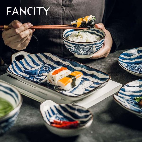 bowls fancity japanese-style hand-painted ceramic tableware creative personality dishes fish rice soup house
bowls fancity japanese-style hand-painted ceramic tableware creative personality dishes fish rice soup house