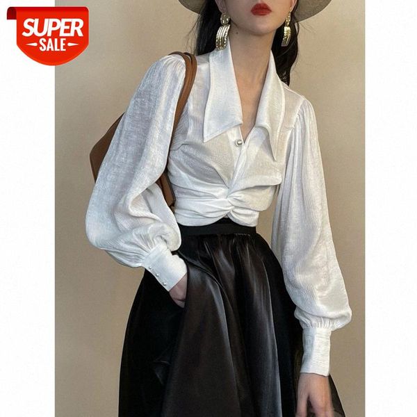 /french retro fine flashing silk cross tie shirt female fashion trend can be issued on behalf of #yj5l, White
/french retro fine flashing silk cross tie shirt female fashion trend can be issued on behalf of #yj5l, White