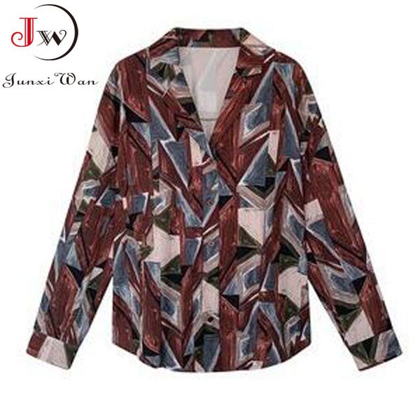 women vintage blouse spring autumn long sleeve print turn down collar chiffon shirt casual plus size ~4xl blusa feminina 210510, White
women vintage blouse spring autumn long sleeve print turn down collar chiffon shirt casual plus size ~4xl blusa feminina 210510, White