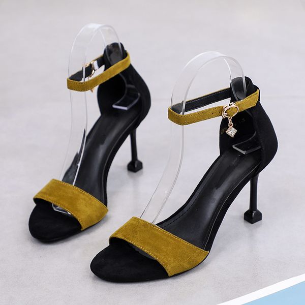 sandals gladiator women big plus size shoes summer style black thin high heel pumps l0032 2hw0
