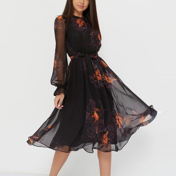 casual dresses donsignet women dress summer black print round neck lace up elegant long sleeve knee-length vestido, Black;gray
casual dresses donsignet women dress summer black print round neck lace up elegant long sleeve knee-length vestido, Black;gray