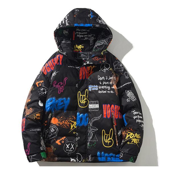 high street hooded down jacket men cartoon full graffiti thicken parker vintage oversize black jackets streetwear winter
high street hooded down jacket men cartoon full graffiti thicken parker vintage oversize black jackets streetwear winter