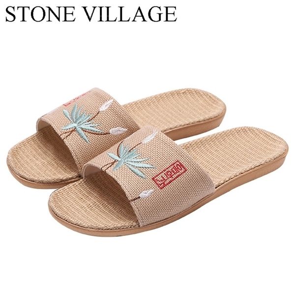 stone village embroidered open toe household linen slippers summer couple non-slip men home 211110, Black
stone village embroidered open toe household linen slippers summer couple non-slip men home 211110, Black