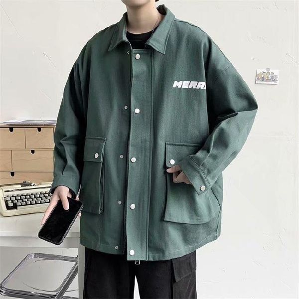 men's jackets 2021 autumn and winter youth loose letter printing multi-pocket tooling jacket fashion casual m-2xl, Black;brown
men's jackets 2021 autumn and winter youth loose letter printing multi-pocket tooling jacket fashion casual m-2xl, Black;brown