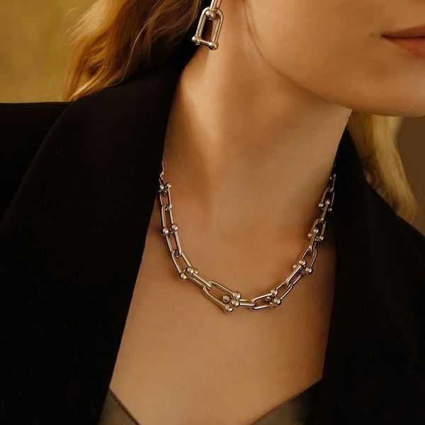 chains s925 silver needle u-shaped chain necklace bloggers same style stitching fashion clavicle
chains s925 silver needle u-shaped chain necklace bloggers same style stitching fashion clavicle