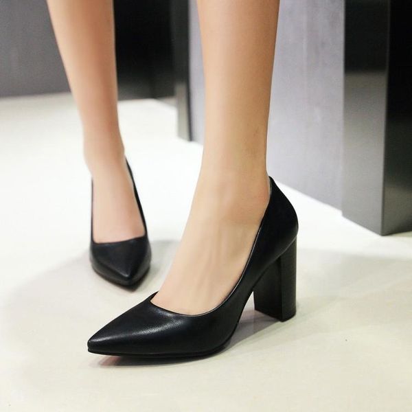 dress shoes big size ladies high heels women woman pumps sharp-toed thick-heeled shallow-mouthed single shoe, Black
dress shoes big size ladies high heels women woman pumps sharp-toed thick-heeled shallow-mouthed single shoe, Black