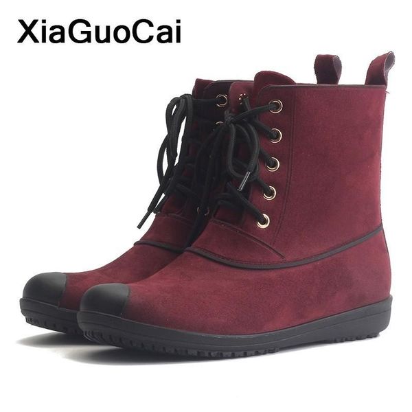 boots 2021 women ankle spring autumn female lace up flock waterproof rainboots high ladies shoes nubuck leather, Black
boots 2021 women ankle spring autumn female lace up flock waterproof rainboots high ladies shoes nubuck leather, Black