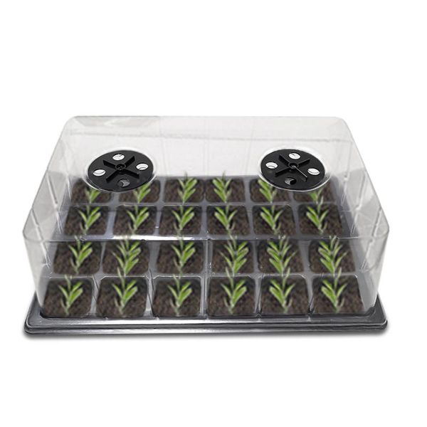 hole garden plant germination kit seed starter tray with dome and base r flower grow box for gardening starting planters & pots
hole garden plant germination kit seed starter tray with dome and base r flower grow box for gardening starting planters & pots
