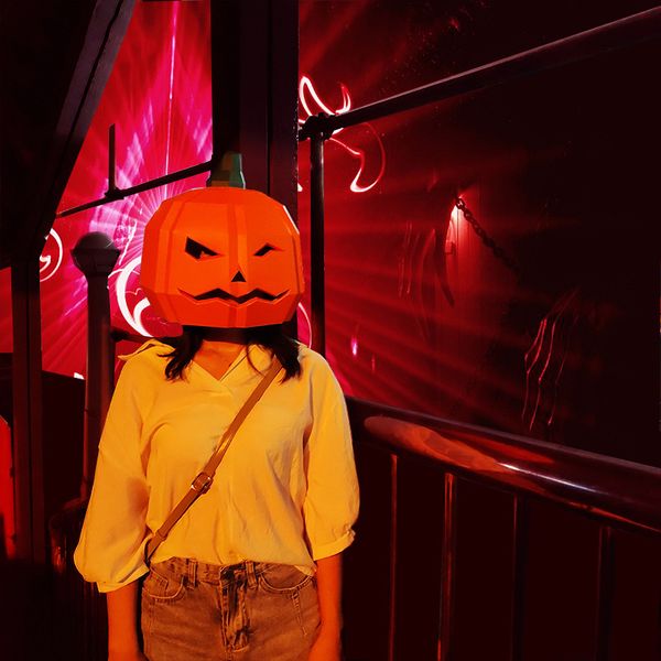 mascot doll costume 3d paper mold pumpkin head mask headgear diy paper card halloween props woman men party role play dress up craft masks, Red;yellow
mascot doll costume 3d paper mold pumpkin head mask headgear diy paper card halloween props woman men party role play dress up craft masks, Red;yellow