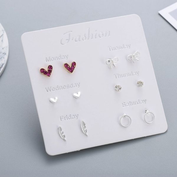 A1xS pinduoduo versatile one week set women's week combination and earrings leaf zircon stud earrings korean 925 jewelry, Golden;silver
A1xS pinduoduo versatile one week set women's week combination and earrings leaf zircon stud earrings korean 925 jewelry, Golden;silver