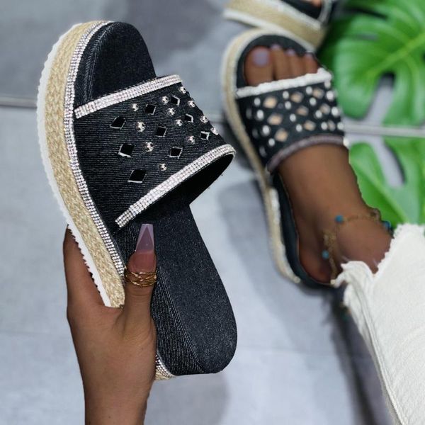 sandals arrival woman's fretwork platform wedges beach shoes women outdoor non-slip breathable slippers sandal zapatos de mujer, Black
sandals arrival woman's fretwork platform wedges beach shoes women outdoor non-slip breathable slippers sandal zapatos de mujer, Black