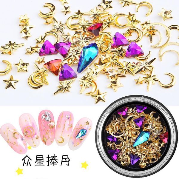 box nail rhinestones rivets mixed metal star moon ring pearl jewelry japanese-style chrome decoration 3d art sequins decorations1, Silver;gold
box nail rhinestones rivets mixed metal star moon ring pearl jewelry japanese-style chrome decoration 3d art sequins decorations1, Silver;gold