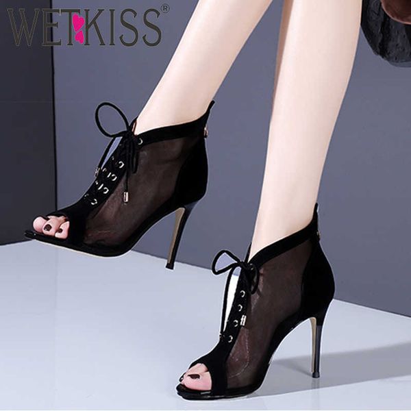 wetkiss kid suede ankle boots women lace up peep toe footwear party boots female mesh high heels shoes woman summer 210630, Black
wetkiss kid suede ankle boots women lace up peep toe footwear party boots female mesh high heels shoes woman summer 210630, Black