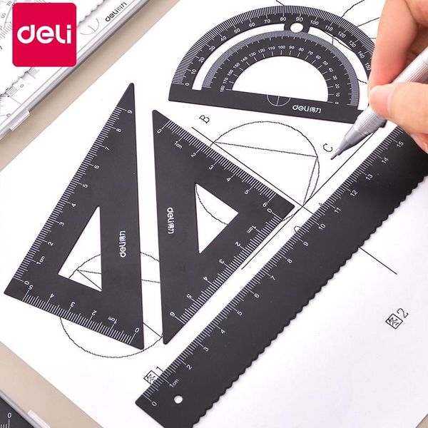 metal ruler 20 cm, right angle triangle ruler, protractor with wave line, compass triangle, student stationery set refills, Black;red
metal ruler 20 cm, right angle triangle ruler, protractor with wave line, compass triangle, student stationery set refills, Black;red