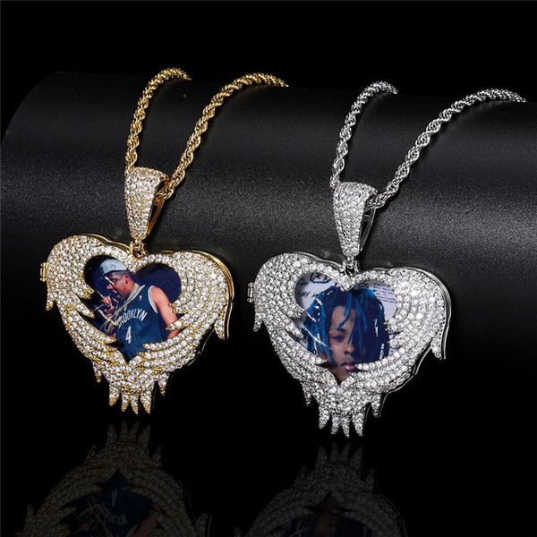 custom p necklace memory heart shape medallions pendant with 4mm tennis chain cubic zircon men's hip hop jewelry, Silver
custom p necklace memory heart shape medallions pendant with 4mm tennis chain cubic zircon men's hip hop jewelry, Silver