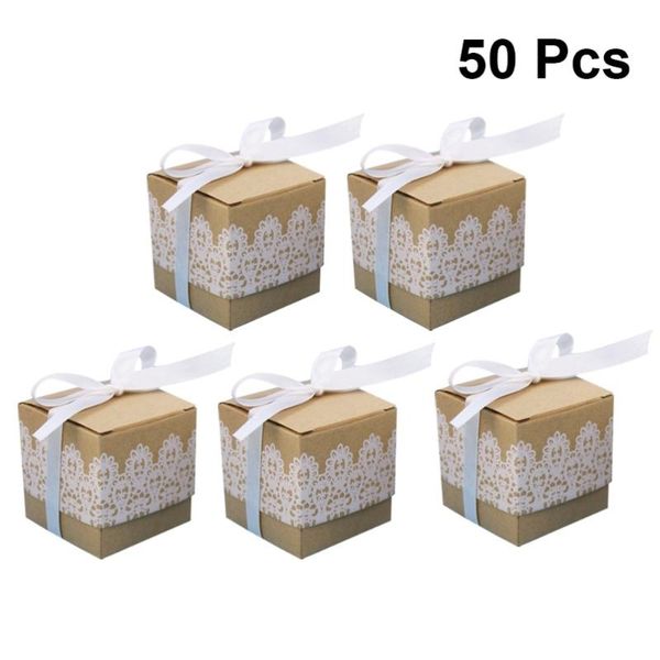 gift wrap 50pcs bow candy box creative beautiful lace printing kraft paper storage with ribbon for wedding party festival
gift wrap 50pcs bow candy box creative beautiful lace printing kraft paper storage with ribbon for wedding party festival