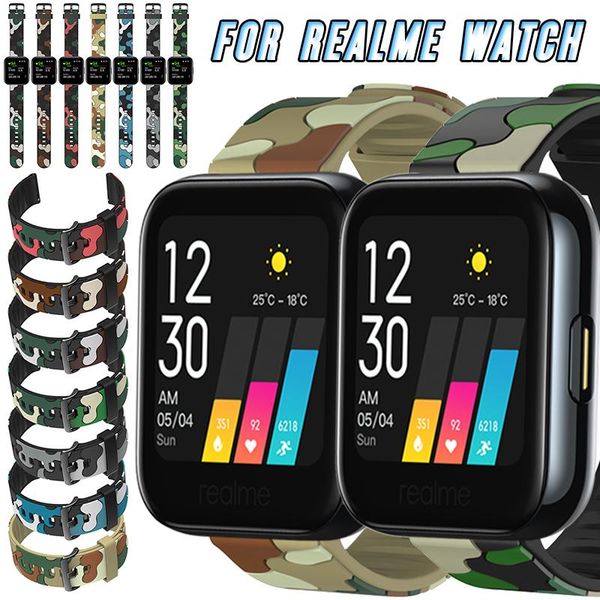watch bands for realme 20mm silicone strap smartwatch replacement watchband camouflage printing bracelet sport wristband accessories, Black;brown
watch bands for realme 20mm silicone strap smartwatch replacement watchband camouflage printing bracelet sport wristband accessories, Black;brown