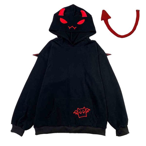kawaii men's women's harajuku hoodies, lovers' clothes, beautiful tails, spring, autumn winter, Black
kawaii men's women's harajuku hoodies, lovers' clothes, beautiful tails, spring, autumn winter, Black
