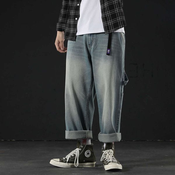 autumn 2019 men's nostalgic color loose wide leg trend personality straight jeans fashion versatile men's wear, Blue
autumn 2019 men's nostalgic color loose wide leg trend personality straight jeans fashion versatile men's wear, Blue