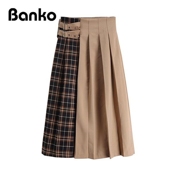 autumn patchwork plaid long skirt womens casual vintage high waist pleated skirts fashion a-line loose female streetwear, Black
autumn patchwork plaid long skirt womens casual vintage high waist pleated skirts fashion a-line loose female streetwear, Black