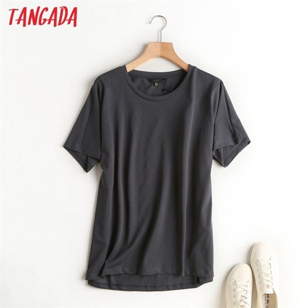 tangada 2021 women khaki basic cotton t short sleeve o neck tees ladies casual tee shirt street wear 6d5, White
tangada 2021 women khaki basic cotton t short sleeve o neck tees ladies casual tee shirt street wear 6d5, White