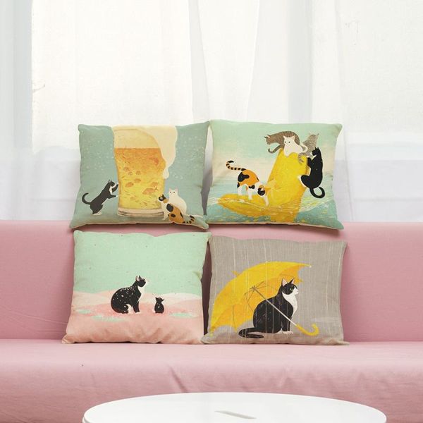 2pcs cute cat sofa bed home decoration festival pillow case cushion cover removable and washable nonwoven blanket cushion/decorative
2pcs cute cat sofa bed home decoration festival pillow case cushion cover removable and washable nonwoven blanket cushion/decorative