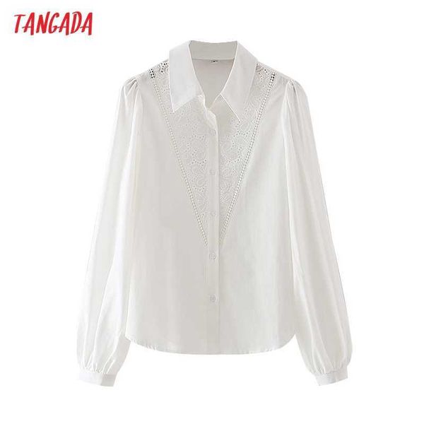 tangada women retro embroidery romantic white cotton blouse shirt long sleeve chic female shirt 4t10 210609
tangada women retro embroidery romantic white cotton blouse shirt long sleeve chic female shirt 4t10 210609