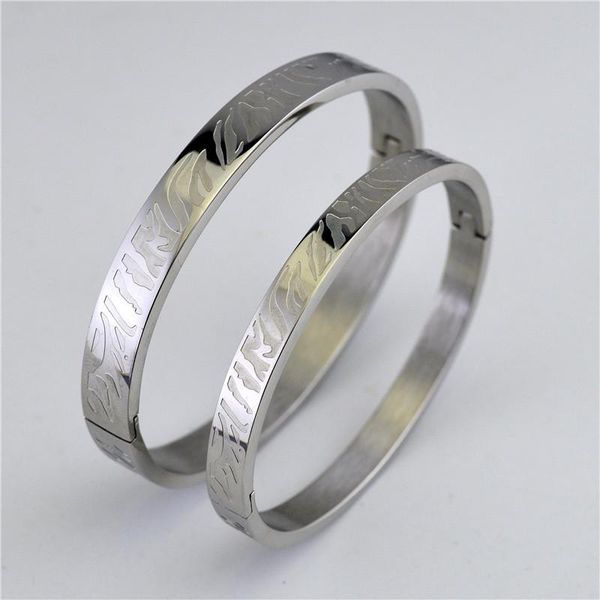bangle european style silver color stainless steel men bangles vintage impressionism couple bracelets for women party jewelry 2021, Black
bangle european style silver color stainless steel men bangles vintage impressionism couple bracelets for women party jewelry 2021, Black