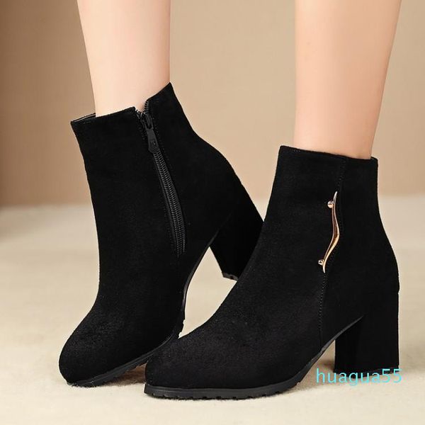 boots big size 9 10 11 12 women shoes ankle for ladies woman winter side zipper round head thick heel 6233, Black
boots big size 9 10 11 12 women shoes ankle for ladies woman winter side zipper round head thick heel 6233, Black