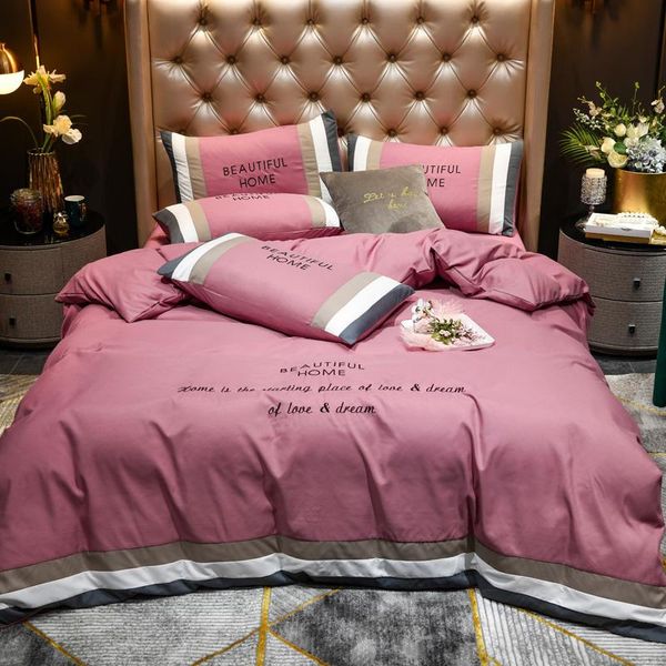 bedding sets michiko modern simple pure color quilt cover style washed brushed embroidery colorful four piece set
bedding sets michiko modern simple pure color quilt cover style washed brushed embroidery colorful four piece set