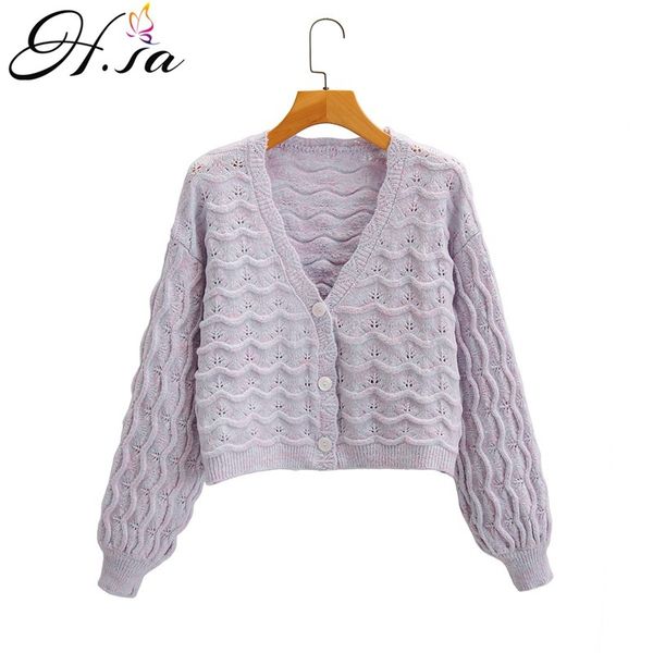 h.sa women winter and cardigans v neck button up purple knit jacket lantern sleeve jumpers twist warm sweater coat 210417, White;black
h.sa women winter and cardigans v neck button up purple knit jacket lantern sleeve jumpers twist warm sweater coat 210417, White;black