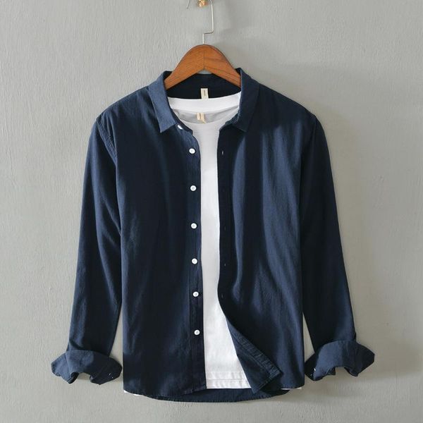 men's casual shirts 100% cotton spring summer long sleeve shirt men streetwear solid color japanese retro korean clothes, White;black
men's casual shirts 100% cotton spring summer long sleeve shirt men streetwear solid color japanese retro korean clothes, White;black