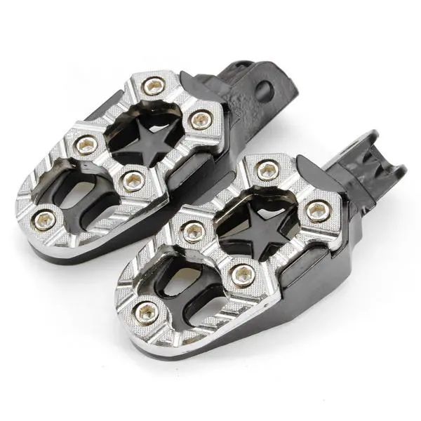 motorcylce bike foot pegs pedals treadles footrest foot peg universal aluminum alloy sliver black - silver
motorcylce bike foot pegs pedals treadles footrest foot peg universal aluminum alloy sliver black - silver