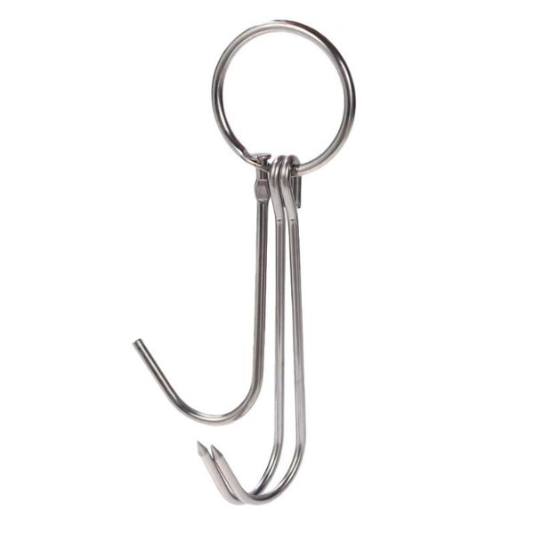 6pcs stainless steel double hooks drying roast duck hook bacon hanger grill hanging rack (3.5cm diameter 24.5cm length) & rails
6pcs stainless steel double hooks drying roast duck hook bacon hanger grill hanging rack (3.5cm diameter 24.5cm length) & rails