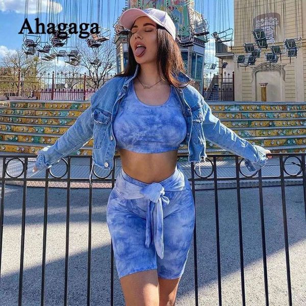 ahagaga 2 pieces sets women fashion print vest+shorts sleeveless pullover skinny fitness tie-dye set suits female costume two piece dress, White
ahagaga 2 pieces sets women fashion print vest+shorts sleeveless pullover skinny fitness tie-dye set suits female costume two piece dress, White