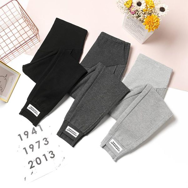 maternity bottoms 807# autumn sports casual cotton pants elastic waist belly straight clothes for pregnant women spring pregnancy, White
maternity bottoms 807# autumn sports casual cotton pants elastic waist belly straight clothes for pregnant women spring pregnancy, White