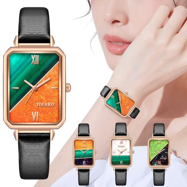wristwatches luxury watch for women trendy fashion leather belt dial sleek minimalist wristwatch female quartz watches relogio feminino, Slivery;brown
wristwatches luxury watch for women trendy fashion leather belt dial sleek minimalist wristwatch female quartz watches relogio feminino, Slivery;brown