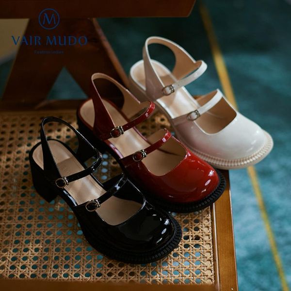 dress shoes vair mudo genuine leather fashion mary janes black white red round toe solid casual high heels patent shoe d95l
dress shoes vair mudo genuine leather fashion mary janes black white red round toe solid casual high heels patent shoe d95l