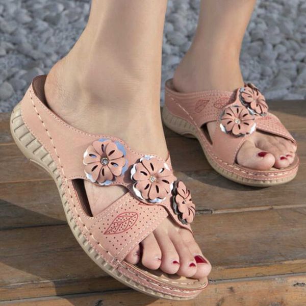 women's flower sandals summer wedge slippers beach shoes ladies vintage flip flops female lady casual slides qq695 210625, Black
women's flower sandals summer wedge slippers beach shoes ladies vintage flip flops female lady casual slides qq695 210625, Black