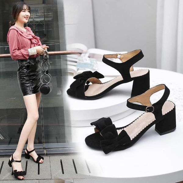 size 40 ankle strap bow women sandals 2021 summer shoes open toe chunky high heels party zapatos de mujer, Black
size 40 ankle strap bow women sandals 2021 summer shoes open toe chunky high heels party zapatos de mujer, Black
