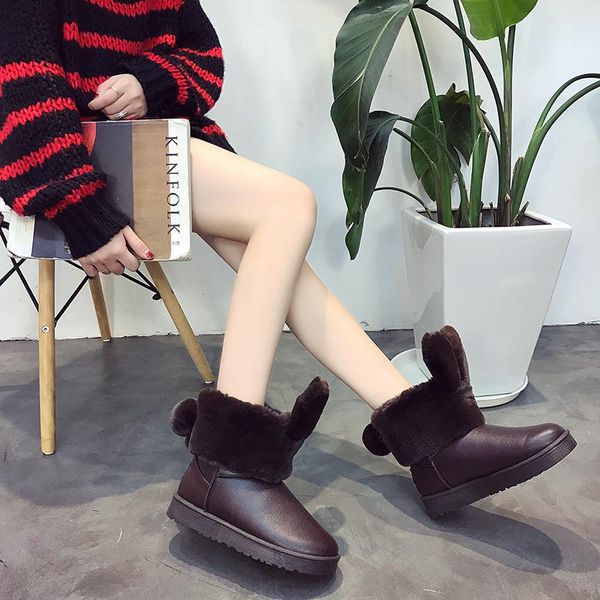 boots 2021 winter women ears cute waterproof and velvet thick warm cotton shoes snow fashion lady, Black
boots 2021 winter women ears cute waterproof and velvet thick warm cotton shoes snow fashion lady, Black