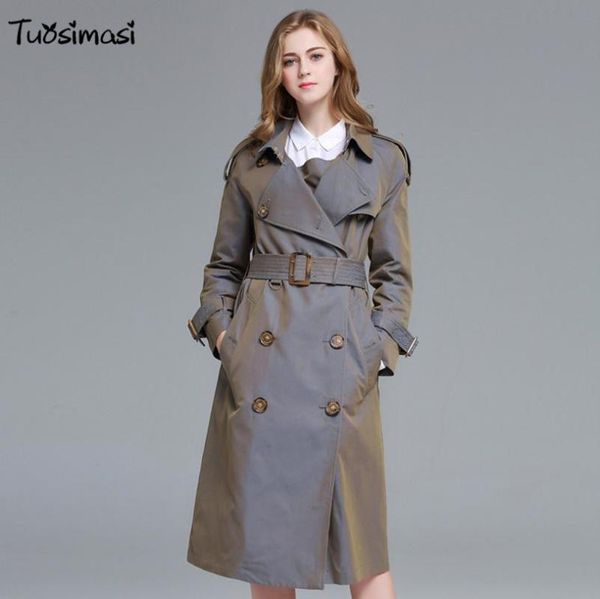 women's trench coats 2021 autumn winter runways windbreaker female long belt coat solid x longtrench (ld280), Tan;black
women's trench coats 2021 autumn winter runways windbreaker female long belt coat solid x longtrench (ld280), Tan;black