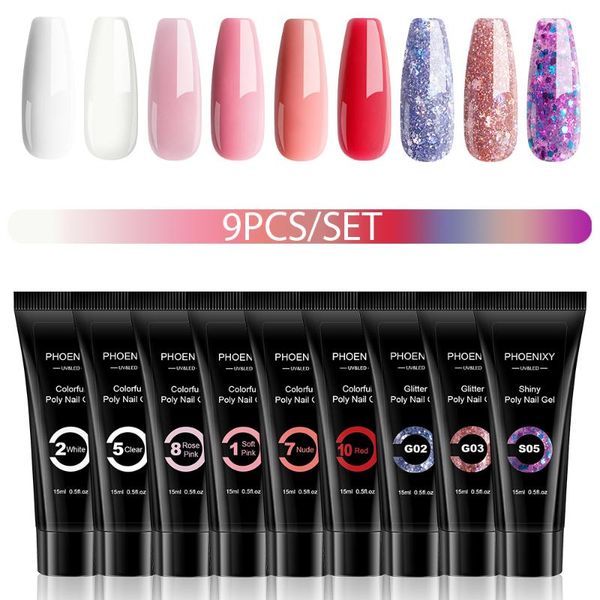 nail gel poly set semi permanent extension building quickly uv varnish for nails finger, Red;pink
nail gel poly set semi permanent extension building quickly uv varnish for nails finger, Red;pink