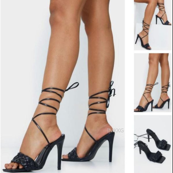 women shoes gladiator sandals open toe high heels summer party cross strap lace up pumps zapatos mujer big size 42 43 dress, Black
women shoes gladiator sandals open toe high heels summer party cross strap lace up pumps zapatos mujer big size 42 43 dress, Black
