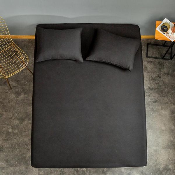 sheets & sets 1 pc fitted sheet with elastic black color queen size bed set sabanas double linen 200x220
sheets & sets 1 pc fitted sheet with elastic black color queen size bed set sabanas double linen 200x220