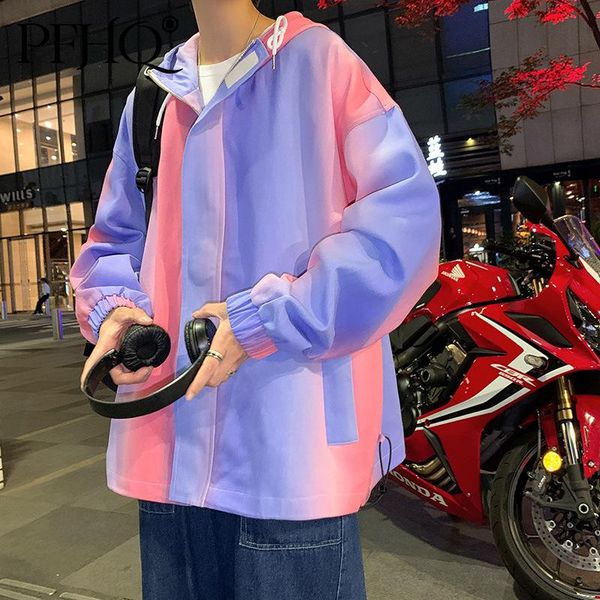 men's jackets pfhq 2021 fashion loose hooded collar zipper tie-dye color korean trend casual jacket autumn and winter 21d357, Black;brown
men's jackets pfhq 2021 fashion loose hooded collar zipper tie-dye color korean trend casual jacket autumn and winter 21d357, Black;brown