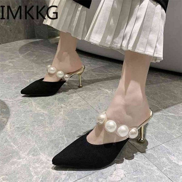 shoes thin heels pu cover toe ladies' slippers luxury slides slipers women shallow high heeled mules pointed designer 210310, Black
shoes thin heels pu cover toe ladies' slippers luxury slides slipers women shallow high heeled mules pointed designer 210310, Black
